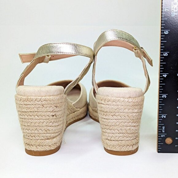 Cole Haan Cloudfeel Women's Espadrille Wedge Heels Linen Size 10 MSRP $160 - Picture 5 of 8